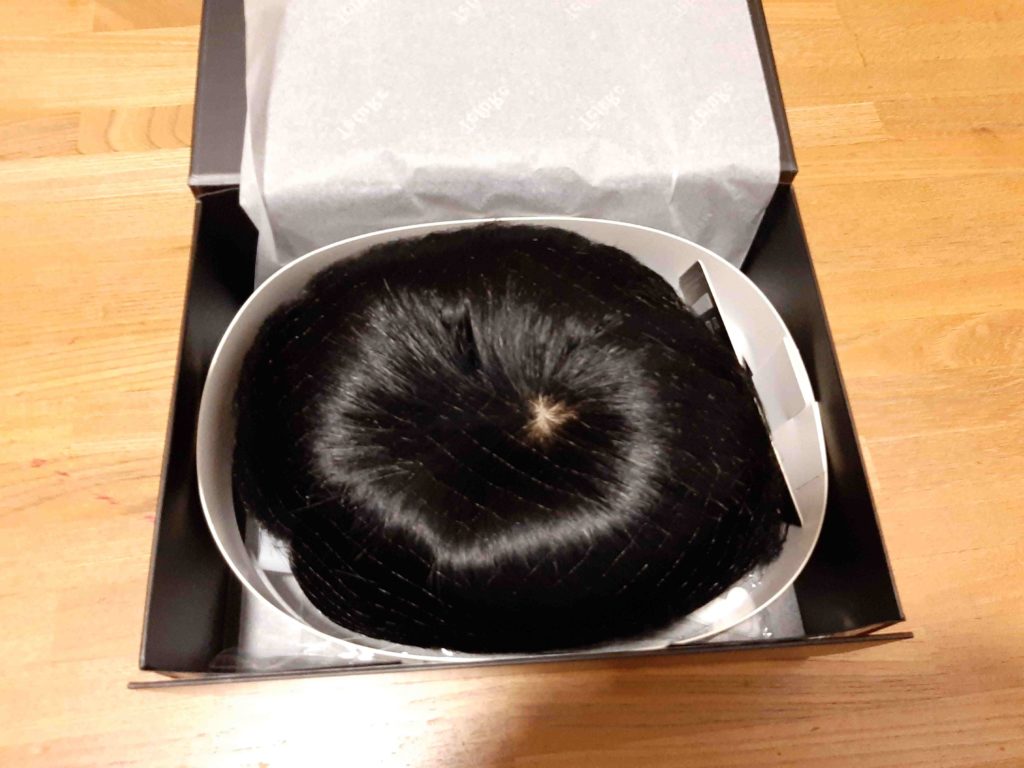 tefuRe 広範囲 ヘアピース 男性 部分ウィッグ 黒 メンズMY-341-Nbk　再び購入 